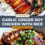Caramelised Soy Chicken in Garlic Ginger Broth with Rice Recipe