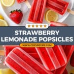 Strawberry Lemonade Popsicles Recipe
