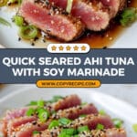 Six-Minute Seared Ahi Tuna Steaks Recipe