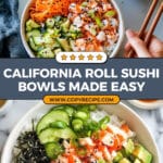California Roll Sushi Bowls Recipe