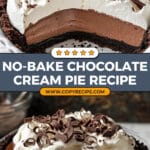 No-Bake Chocolate Cream Pie Recipe
