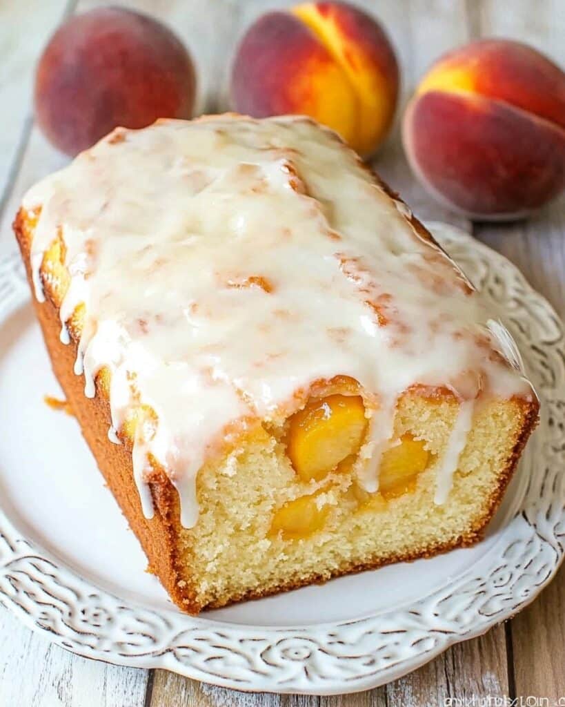 Peach Bread with Peach Glaze Recipe