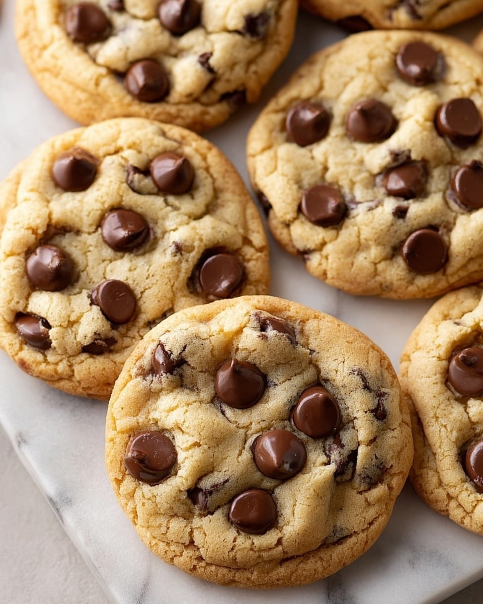 The image shows several round, soft textured chocolate chip cookies placed on a wooden surface with visible grain and knife marks. Each cookie has a light golden-brown color with dark chocolate chips and chunks embedded throughout. The cookies are thick with uneven, craggy tops, and the chocolate pieces contrast sharply with the cookie dough. Some chocolate chunks are also scattered around the cookies on the wooden surface. The photo is close up, focusing on the details and textures of the cookies, with a shallow depth of field that softly blurs the background. photo taken with an iphone --ar 4:5 --v 7