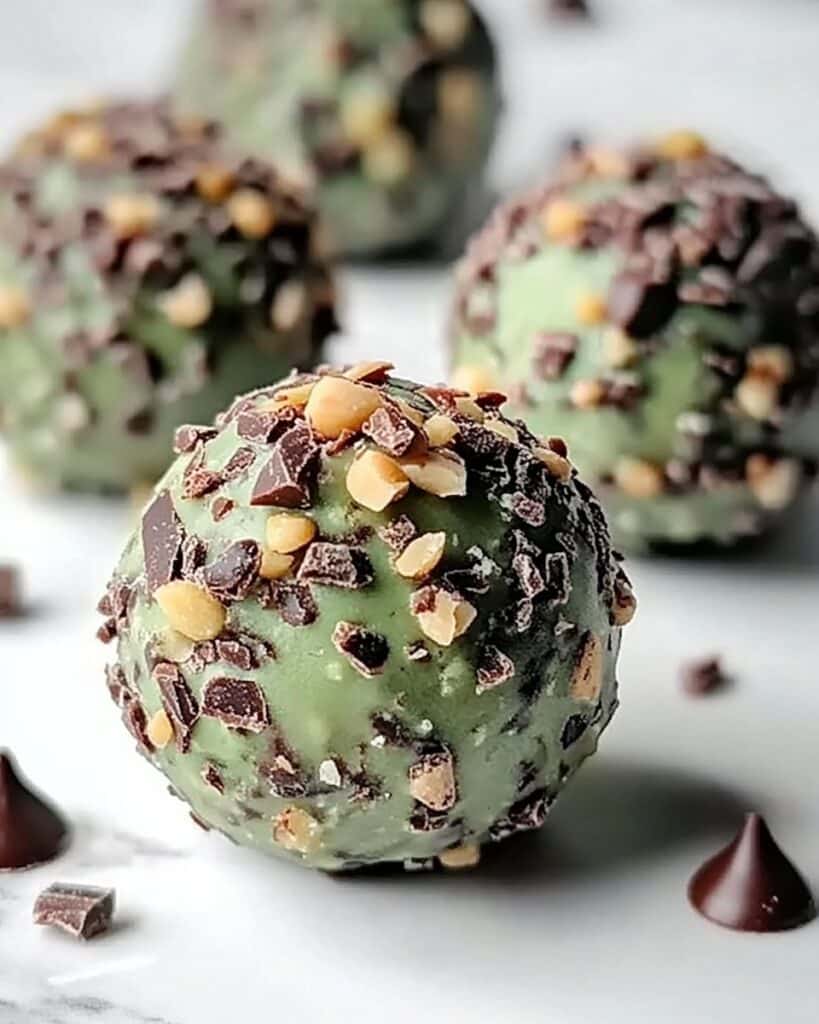 Mint Chocolate Chip Protein Balls Recipe