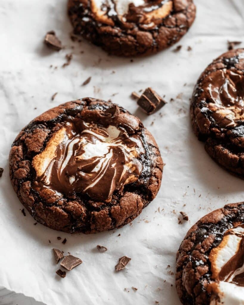 Chocolate Marshmallow Swirl Cookies Recipe
