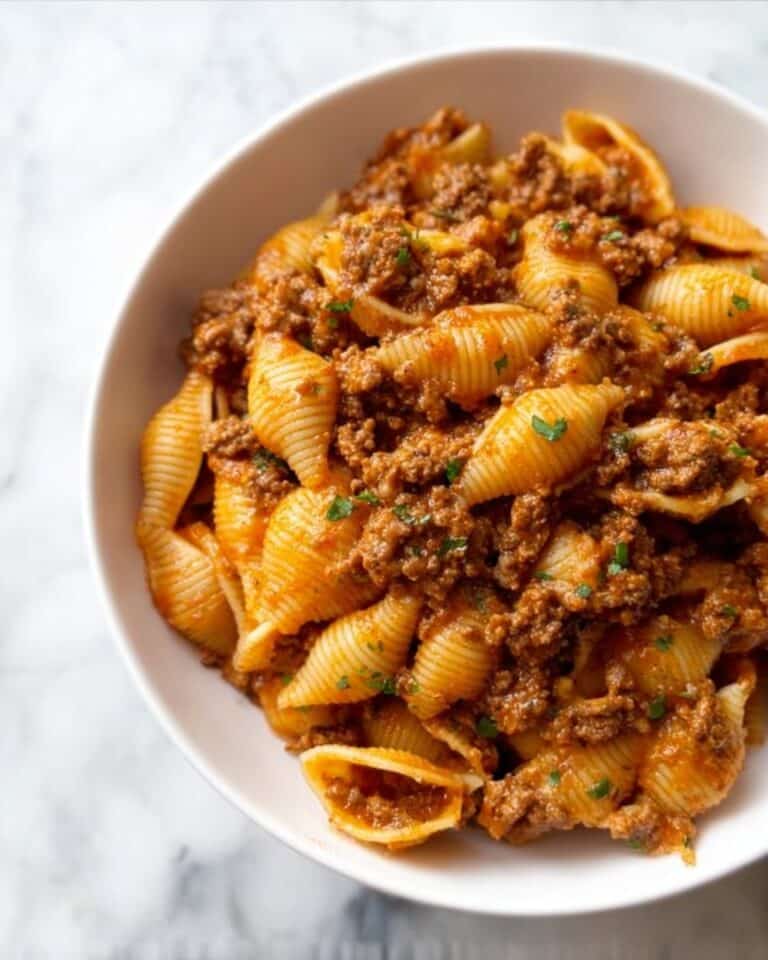 Creamy Beef and Shells Recipe