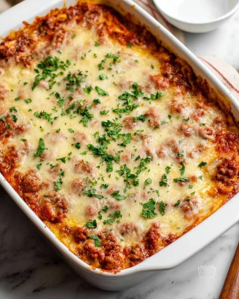 Baked Cream Cheese Spaghetti Casserole Recipe